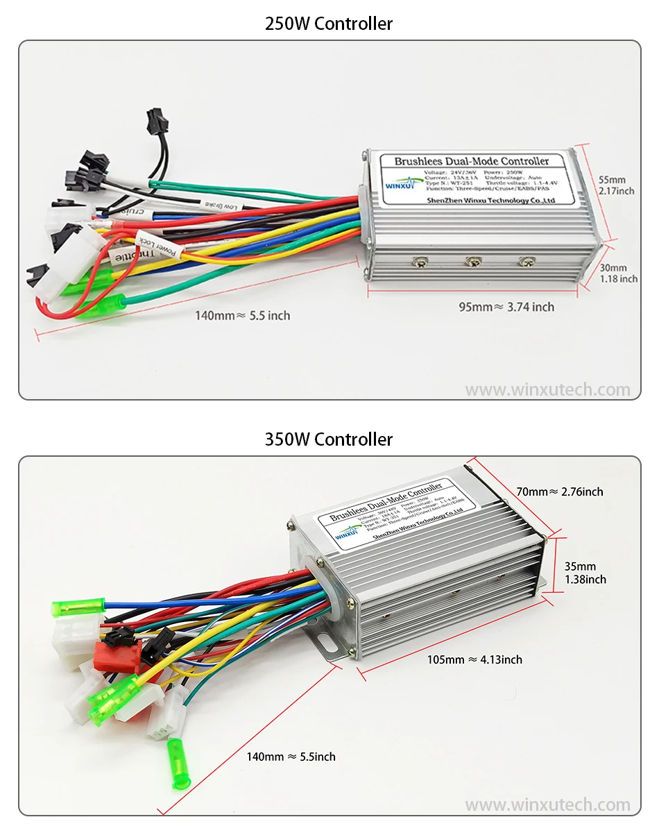 36V 48V 60V 1500W 45A Brushless Motor Universal Dual Mode Controller LCD Speed Display Throttle Set for Electric Scooter Bicycle