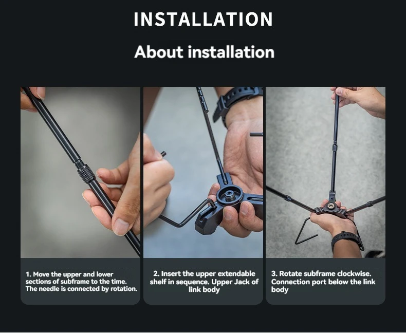 CAMPINGMOON Camping Multifunctional Stove Extension Bracket, Multifunctional Outdoor Portable Stove Head Tripod Bracket