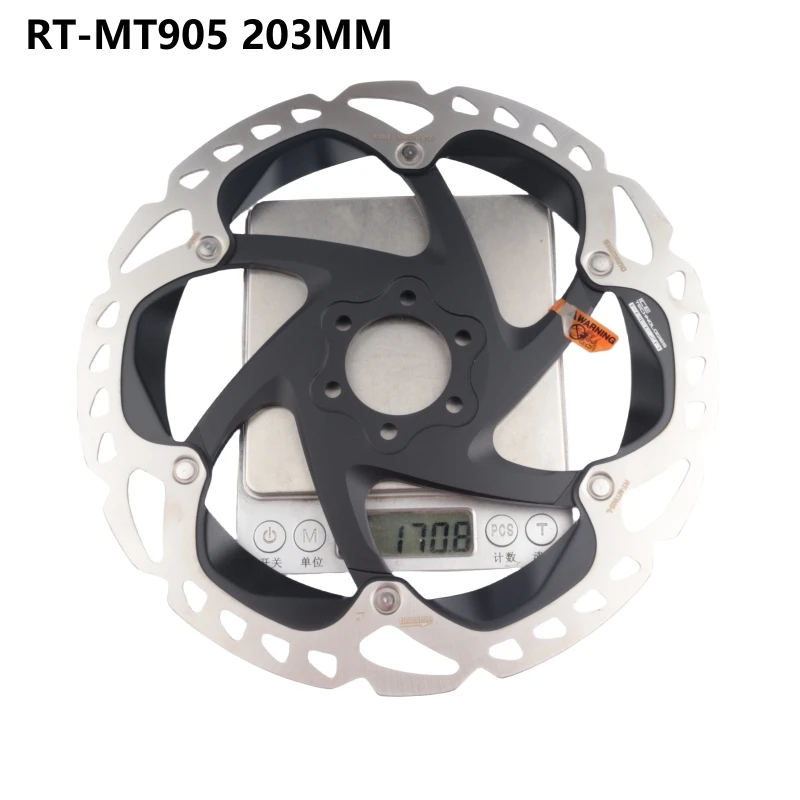 Shimano RT-MT905 Rotor 6-Bolt Disc Brake Rotor 180MM 203MM Black MT905 Disc Rotor Ice Technologies Road Bike Cycling Part