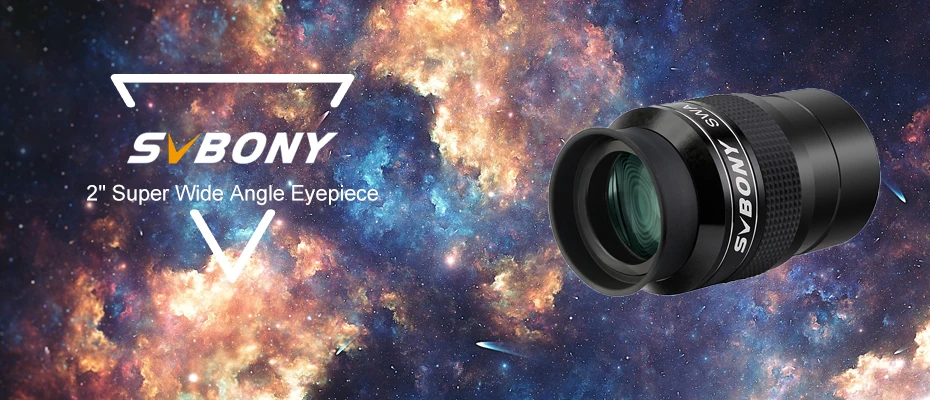 SVBONY Telescope 2" Super Wide Angle Eyepiece 26mm SWA 70° Eyepiece Ultra Wide Angle Achromatic SV154
