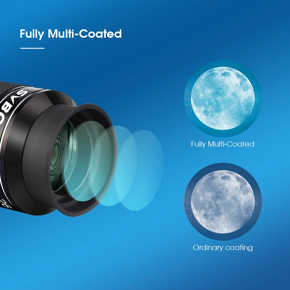 SVBONY Telescope 2" Super Wide Angle Eyepiece 26mm SWA 70° Eyepiece Ultra Wide Angle Achromatic SV154