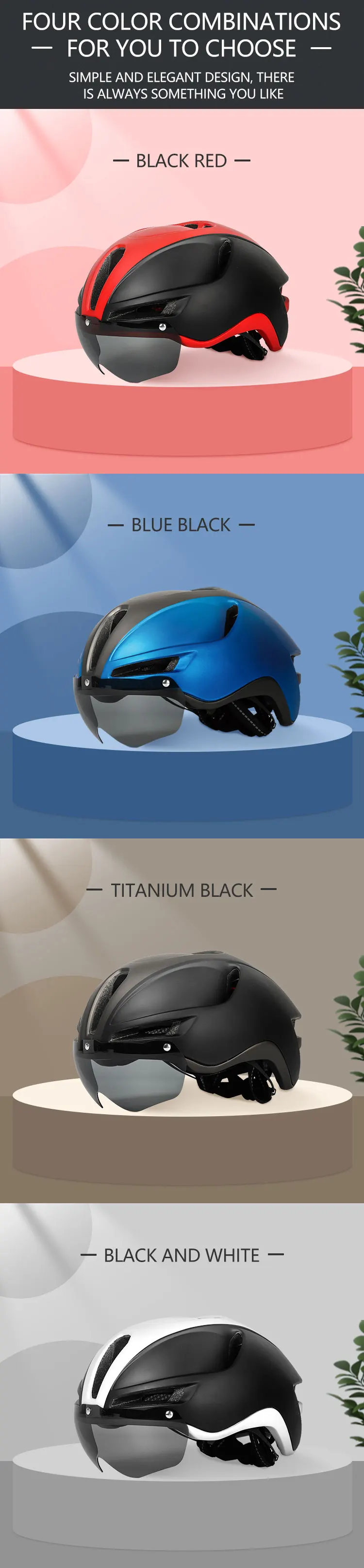 Eastinear 2023 New Road Mountain Bike Helmet Adult Men's Outdoor Sports Cycling Safety Hat With LED Charging Taillight Goggles
