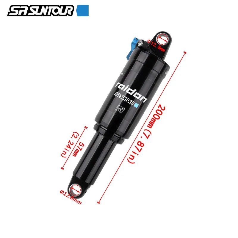 SUNTOUR RAIDON Mountain Bike Shock Absorbers Bicycle Rear Shock Absorber XC Soft Tail Gas Pressure Lock Rear Bladder