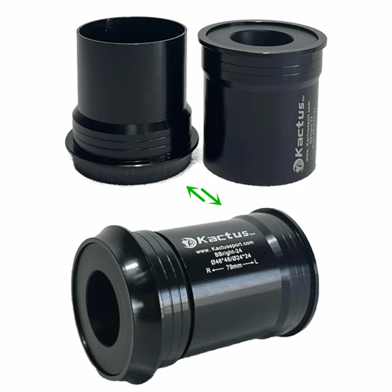 BB79 Bottom Brackets Axis 24mm Fit for Cervelo Bike Frame Pressfit 46mm Ceramic Bearing Adapt For SRAM GXP /SHIMANO Chainring