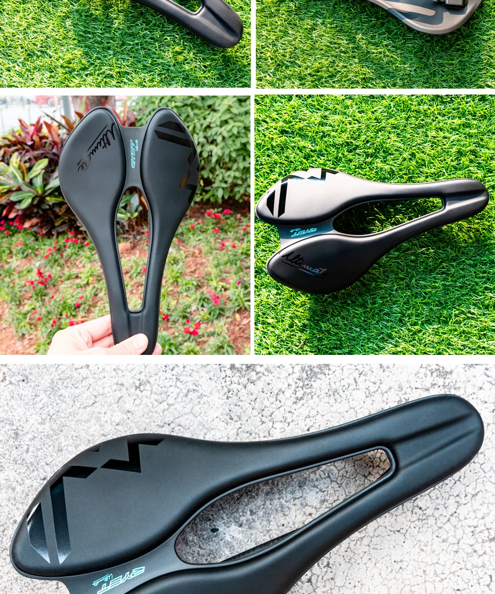 RYET 3D Printed Bicycle Saddle Ultralight Carbon EVA 245x145mm Bike Seating Part MTB Gravel Road Bike Seat Cycling Cushion