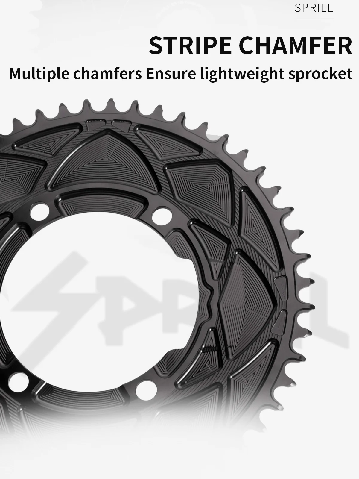 PASS QUEST SPRILL X110BCD AXS 3mm offset (4-bolt AERO) Round Narrow Wide Chainring