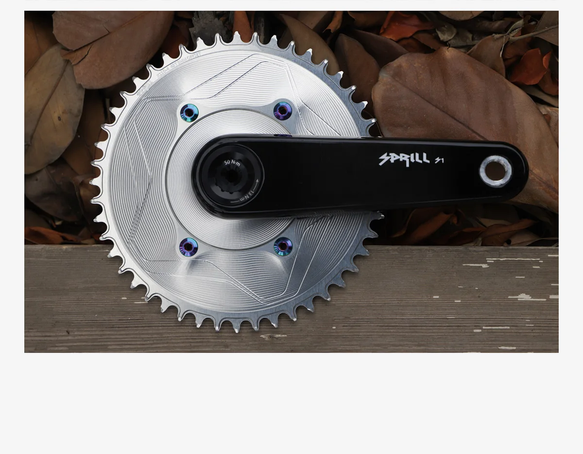 PASS QUEST SPRILL X110BCD AXS 3mm offset (4-bolt AERO) Round Narrow Wide Chainring