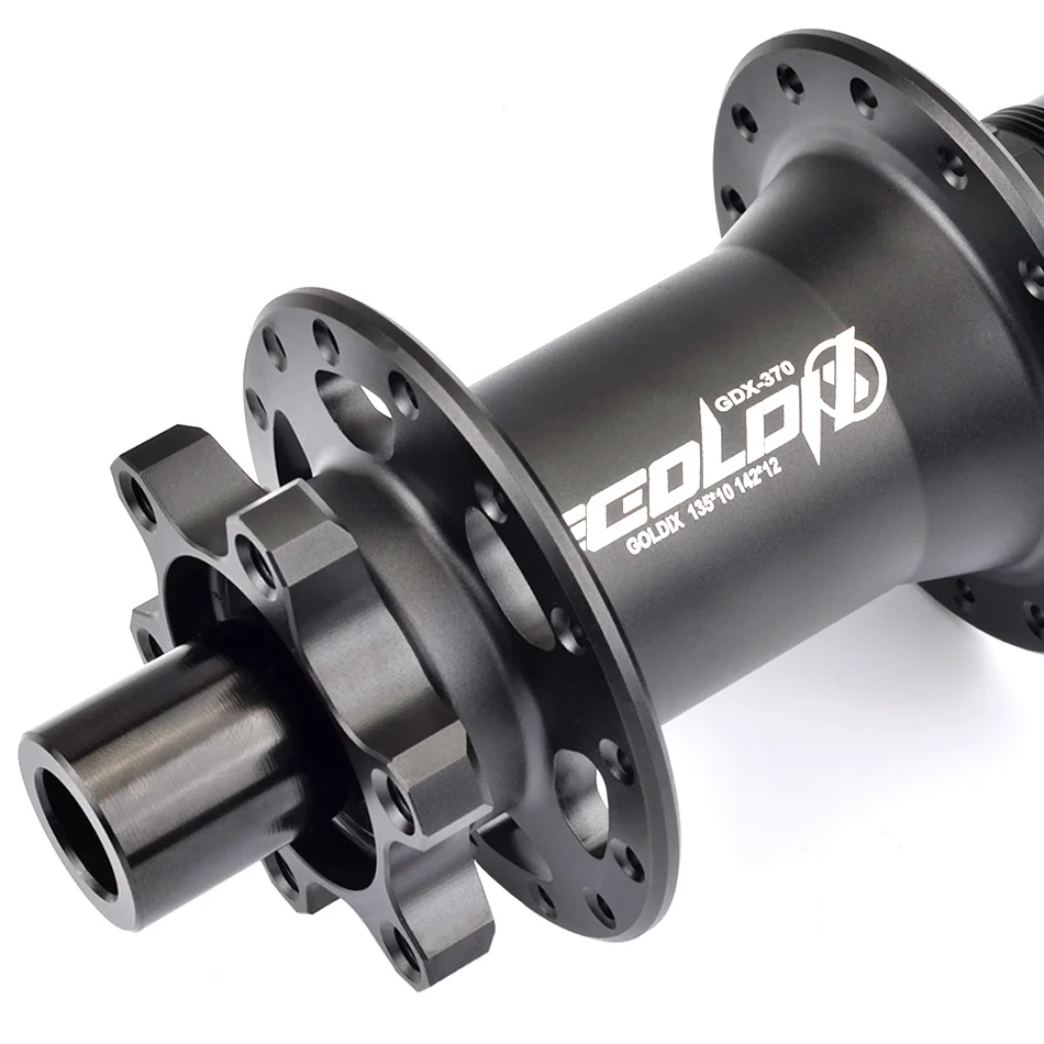 GOLDIX M370 Hub Ratchet 36T HG XD MS Disc Card Brake Mountain Bike Hub Bearing Bicycle Hubs 32 Holes Black 8/9/10/11/12Speed