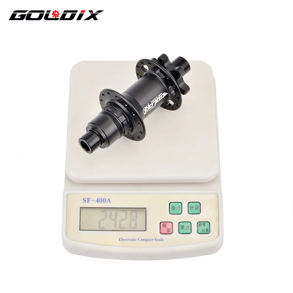GOLDIX M370 Hub Ratchet 36T HG XD MS Disc Card Brake Mountain Bike Hub Bearing Bicycle Hubs 32 Holes Black 8/9/10/11/12Speed