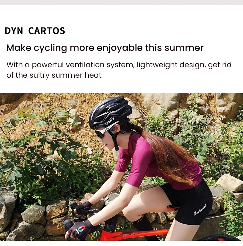 DYN CARTOS Cycling Helmet Ultralight Intergrally-molded MTB Bicycle Helmet Men Women Breathable Riding Sport Safety Helmet