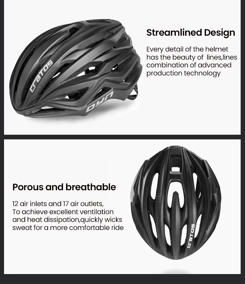 DYN CARTOS Cycling Helmet Ultralight Intergrally-molded MTB Bicycle Helmet Men Women Breathable Riding Sport Safety Helmet