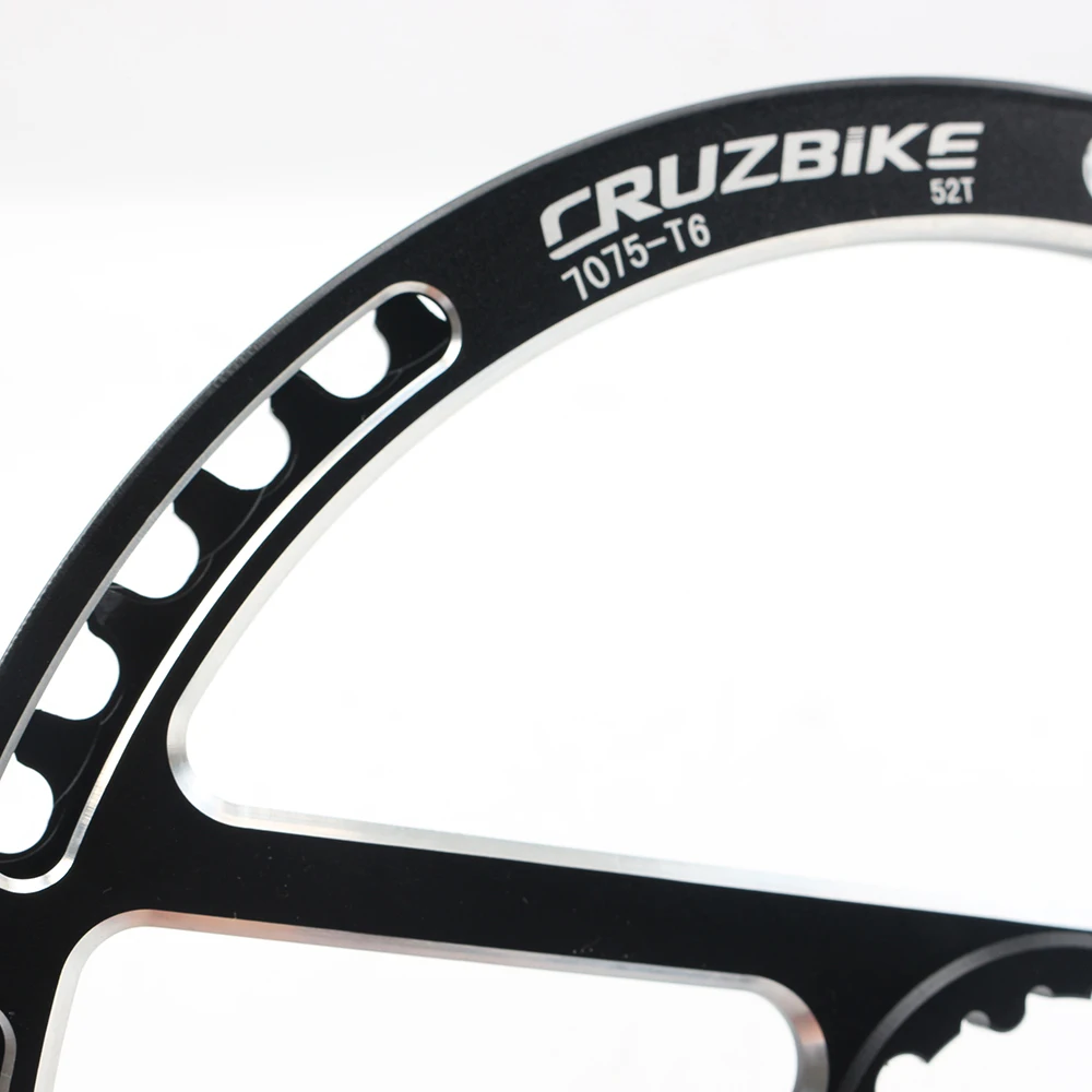 CRUZbike 50T/52T Folding Bike Road Bicycle Round Chainring  Chain Ring Chainwheel Disc Protector and Tooth Disc Integrated