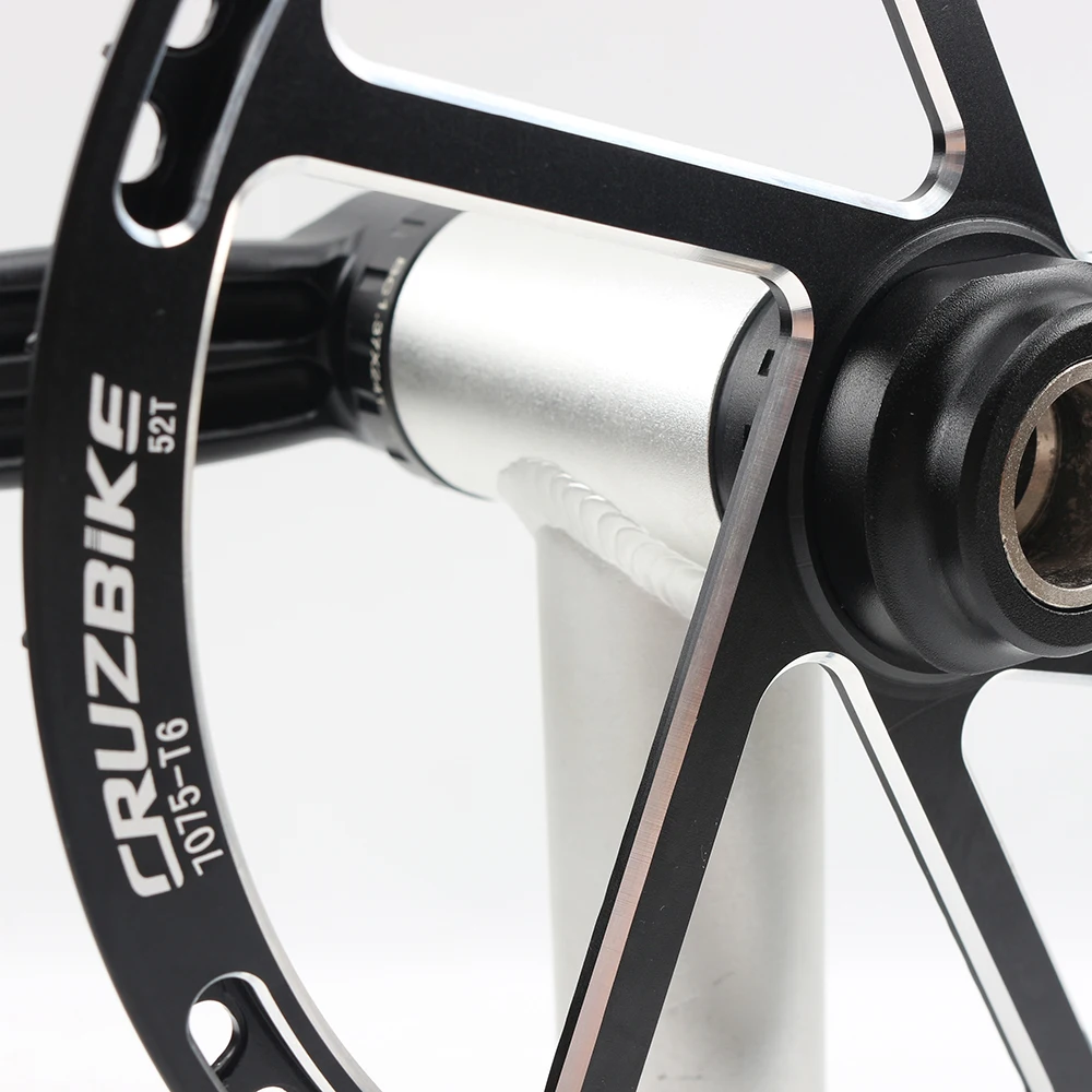 CRUZbike 50T/52T Folding Bike Road Bicycle Round Chainring  Chain Ring Chainwheel Disc Protector and Tooth Disc Integrated