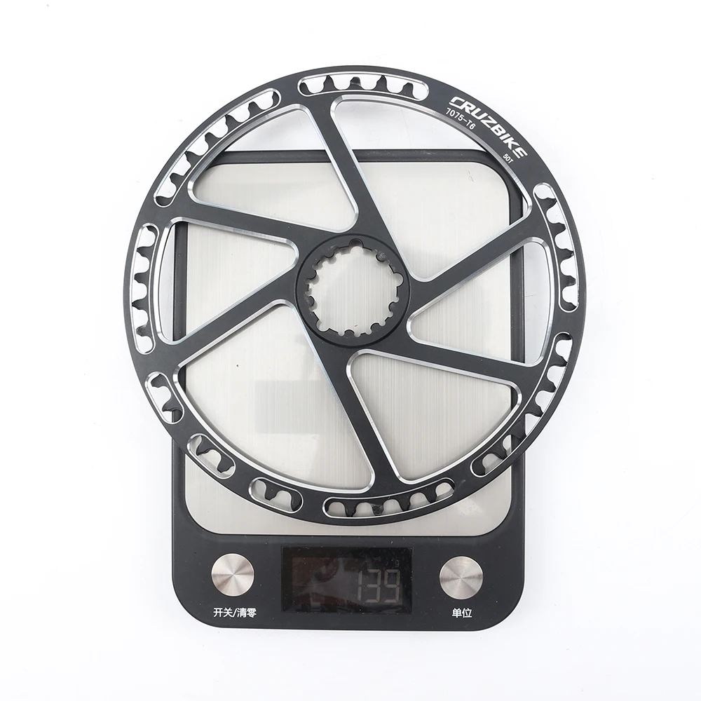 CRUZbike 50T/52T Folding Bike Road Bicycle Round Chainring  Chain Ring Chainwheel Disc Protector and Tooth Disc Integrated