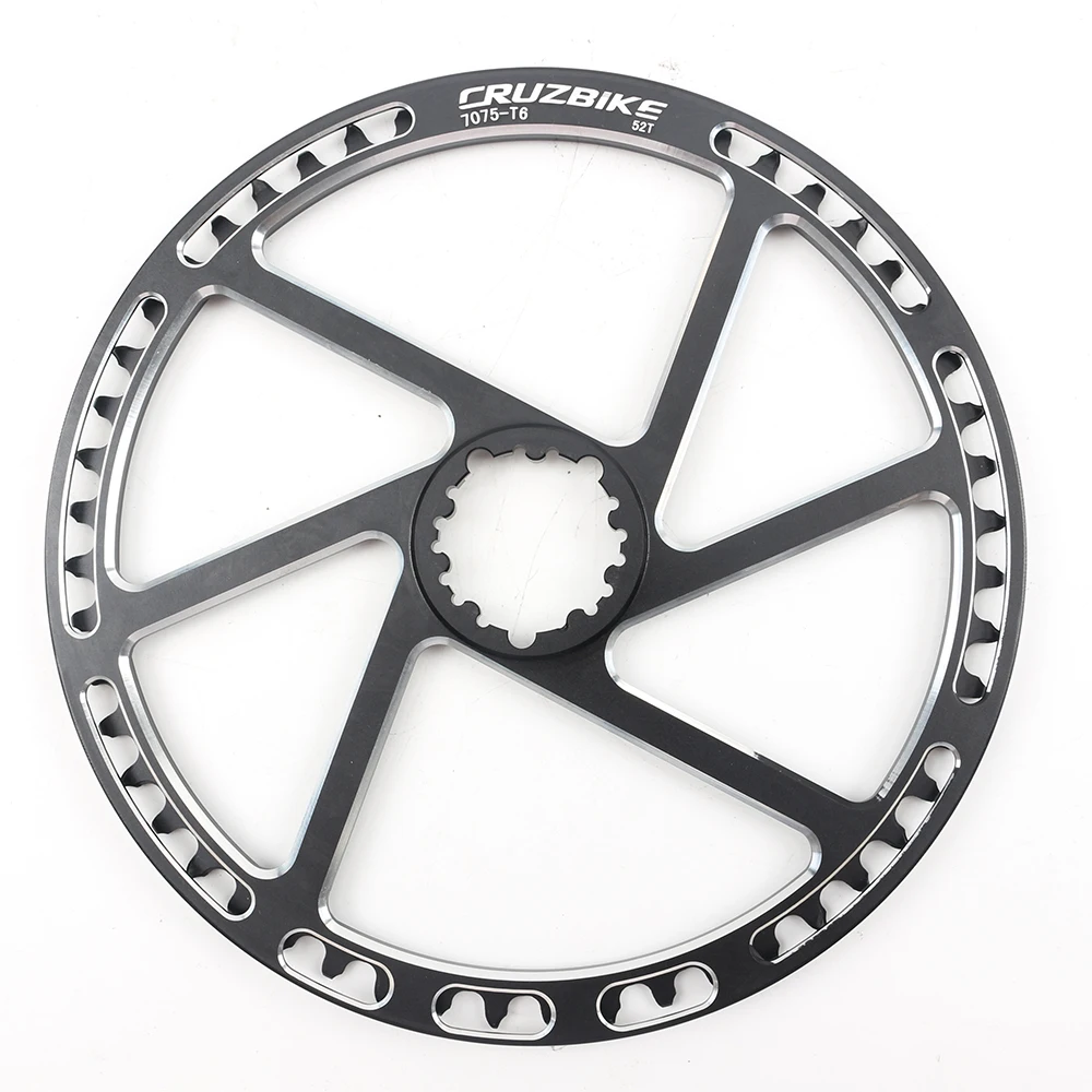CRUZbike 50T/52T Folding Bike Road Bicycle Round Chainring  Chain Ring Chainwheel Disc Protector and Tooth Disc Integrated