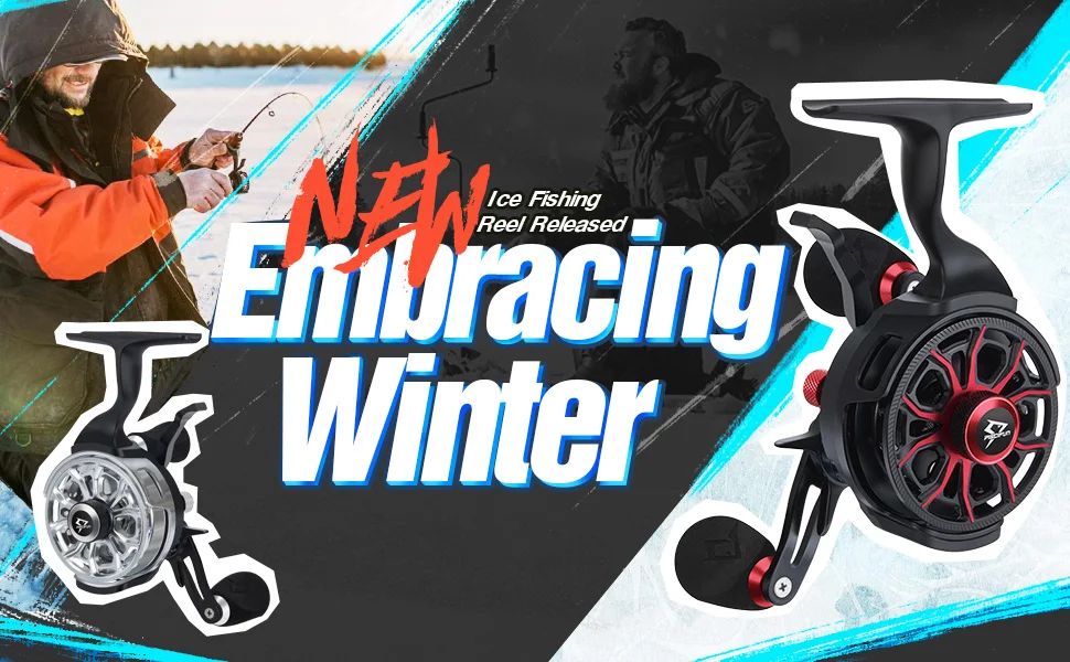 Piscifun ICX CARBON Inline Ice Fishing Reel 3.2:1 High Speed Free Fall Magnetic Smooth 5kg Max Drag Winter Reel