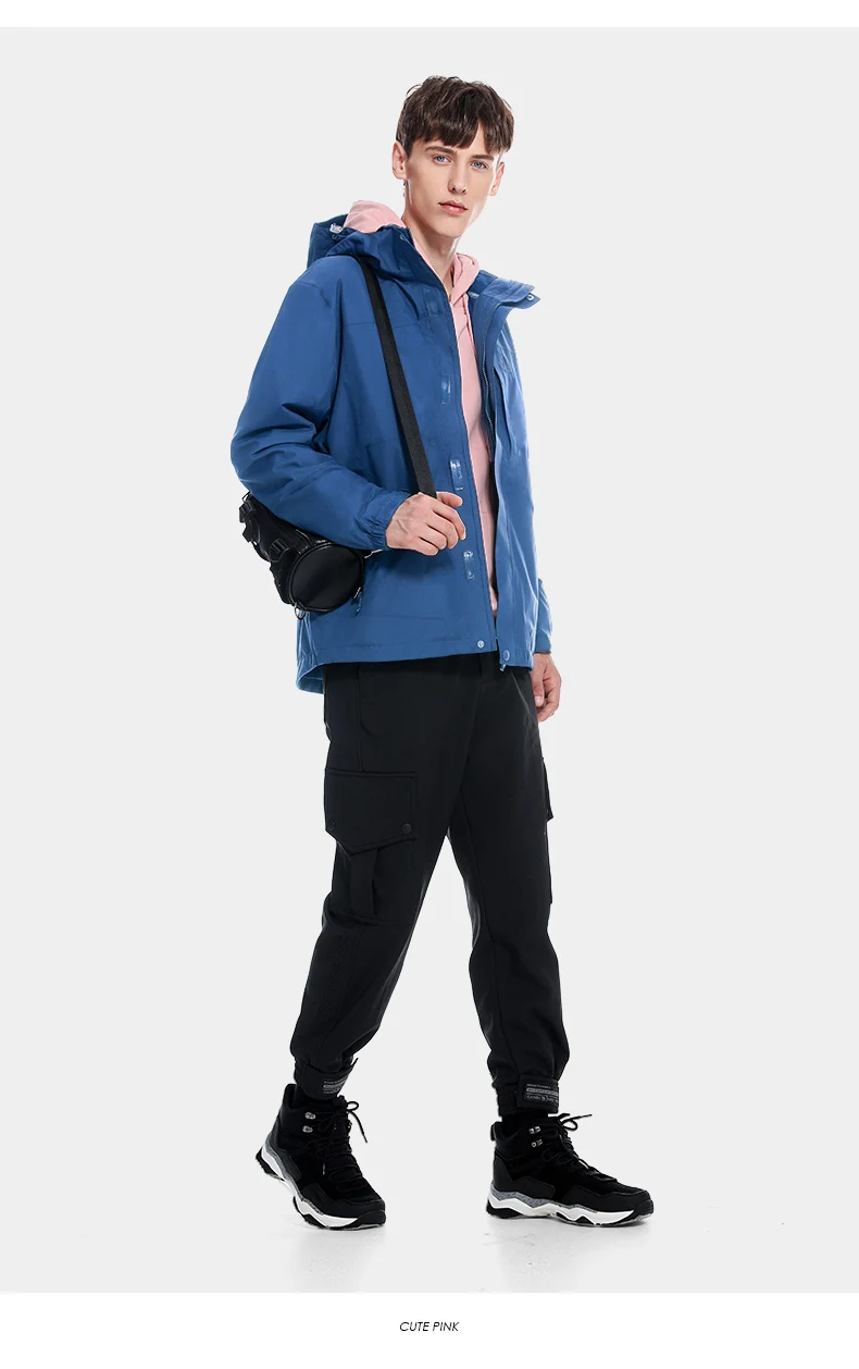 GOLDEN CAMEL Hiking Jackets Women 3 In1 Detachable Heated Fleece Jacket for Men Winter Coats Waterproof Windbreakers Clothes