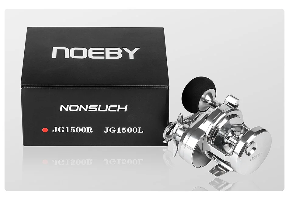 Noeby Slow Jigging Fishing Reel Aluminum Alloy Trolling Star Drag Sea Fishing Reels Tackle Max Drag 10-15kg Boat Fishing Reels