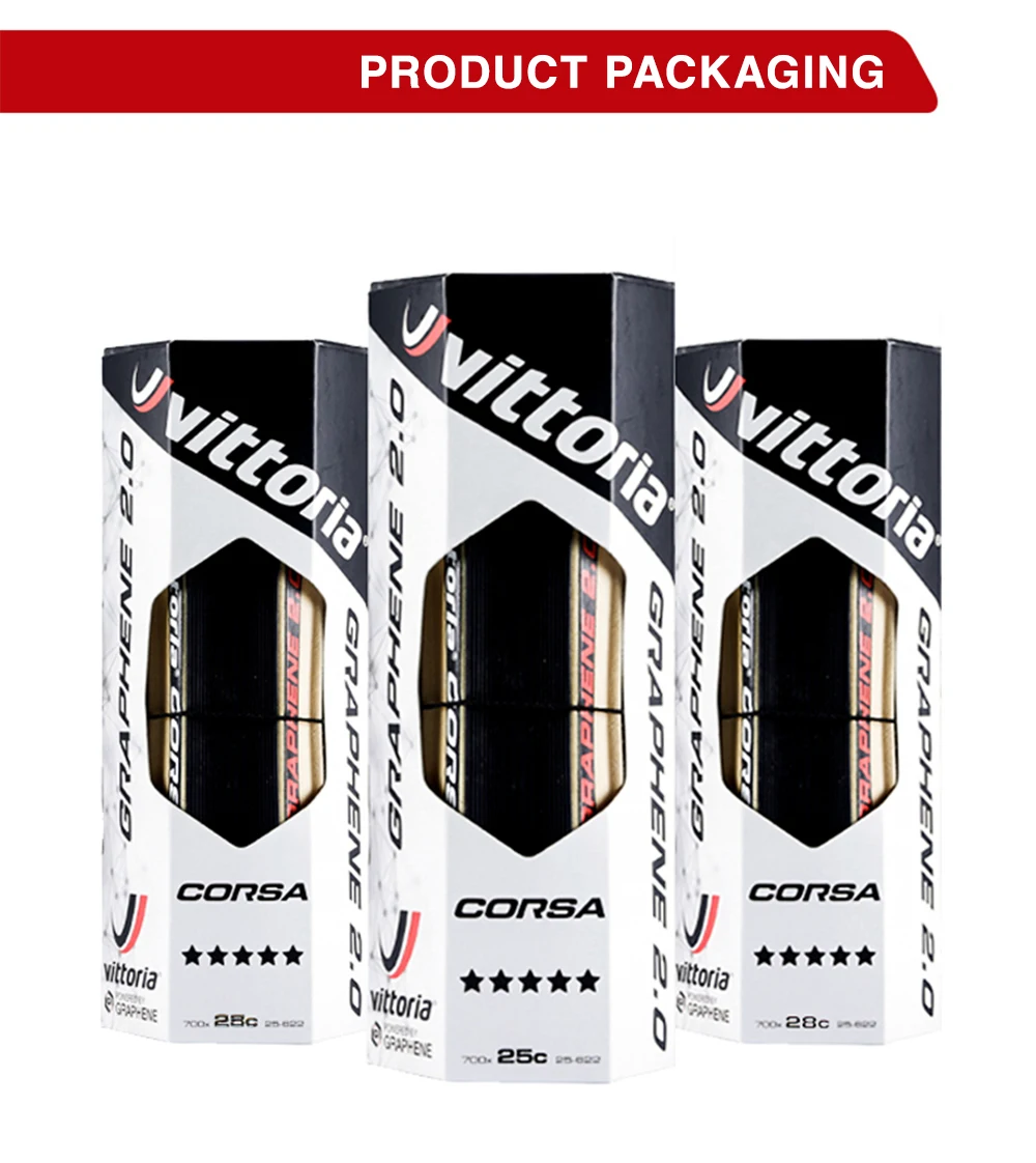 Clincher Vittoria Corsa 700X25C Road Tire 700×28C/32C Graphene 2.0 Black Skin Folded Tires 320 TPI Suitable For Road Bicycle 700