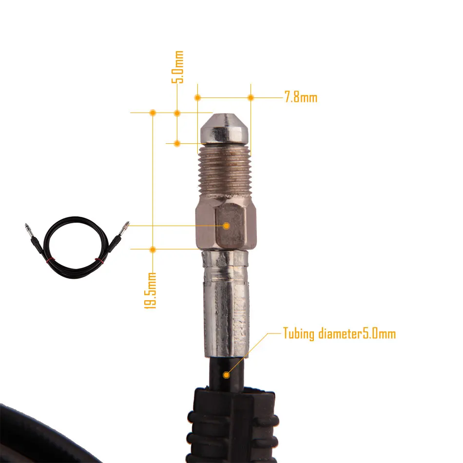 Electric Mountain Road Bike Hydraulic Brake Set Accessories Screws Copper Sleeve Oil Needle Custom One-piece Tubing 2500 Xod