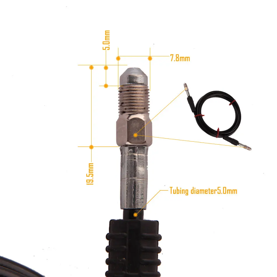 Electric Mountain Road Bike Hydraulic Brake Set Accessories Screws Copper Sleeve Oil Needle Custom One-piece Tubing 2500 Xod