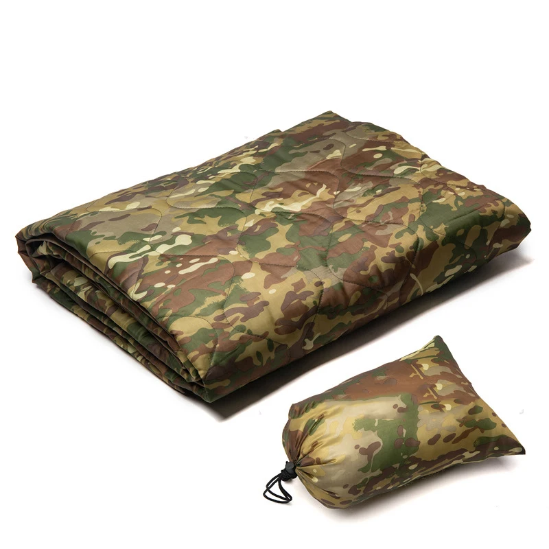 Welead Camo Woobie Ultralight Camping Quilt Travel Outdoor Camouflage Blanket Portable Warm Sleeping Bag Pad Poncho Hunting