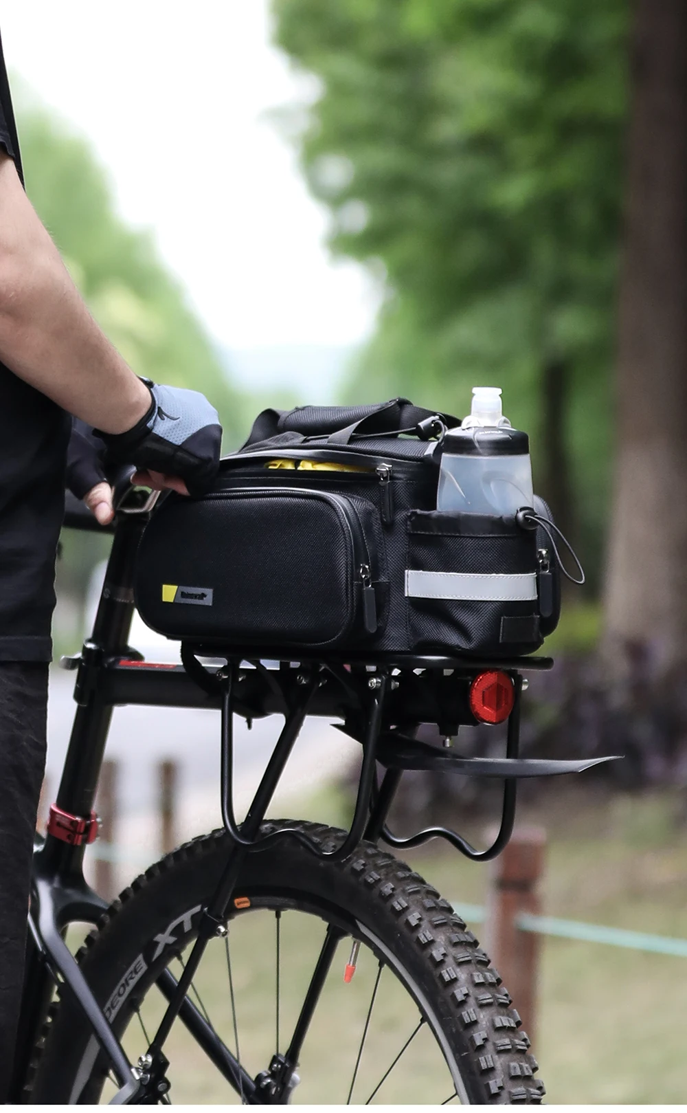 Rhinowalk Bicycle Carrier Bag Big Sale Rack Trunk Pannier Bag Cycling Multifunctional Large Capacity Travel Bag With Rain Cover