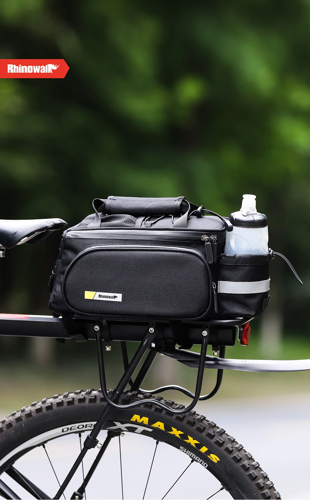 Rhinowalk Bicycle Carrier Bag Big Sale Rack Trunk Pannier Bag Cycling Multifunctional Large Capacity Travel Bag With Rain Cover