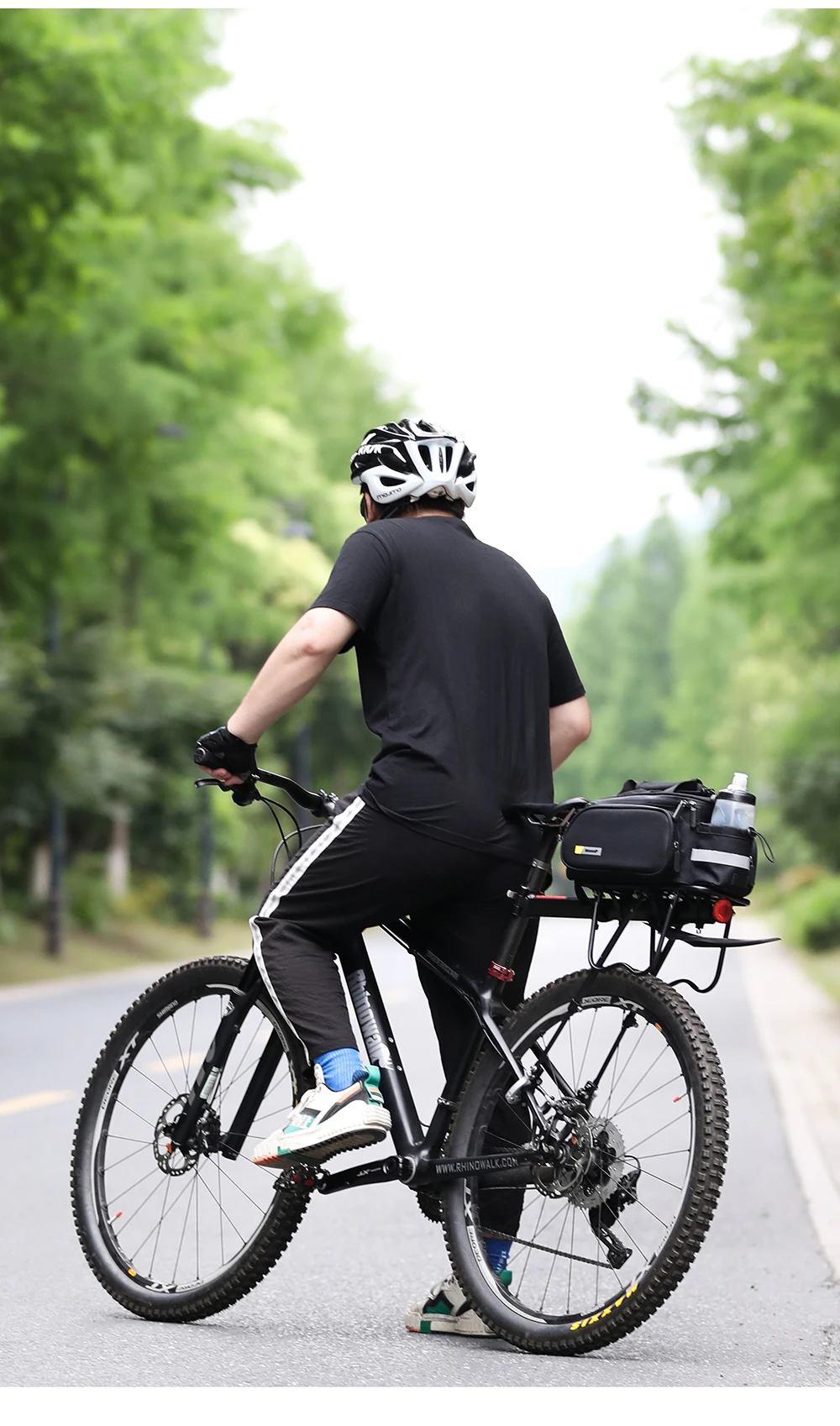 Rhinowalk Bicycle Carrier Bag Big Sale Rack Trunk Pannier Bag Cycling Multifunctional Large Capacity Travel Bag With Rain Cover