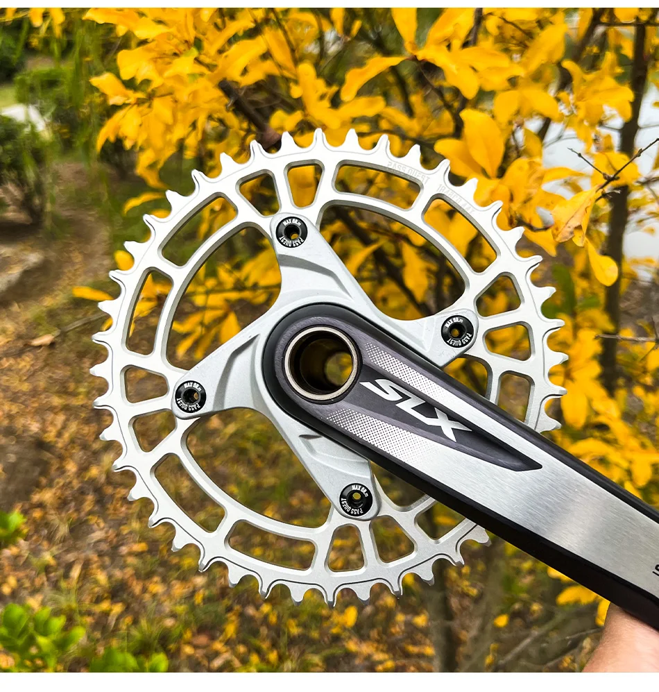 Colorful Closed Disc 104 BCD Round Mountain Bikes ChainWheel Chainrings Crankset 34T 36T 38T 40T 42T 44T 46T 48T
