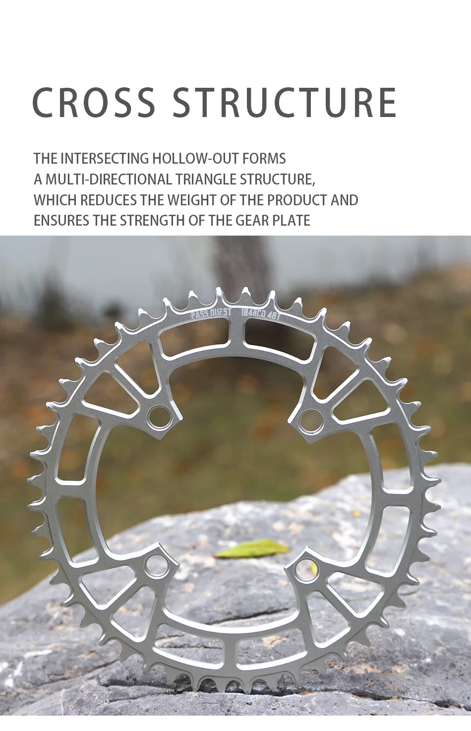 Colorful Closed Disc 104 BCD Round Mountain Bikes ChainWheel Chainrings Crankset 34T 36T 38T 40T 42T 44T 46T 48T