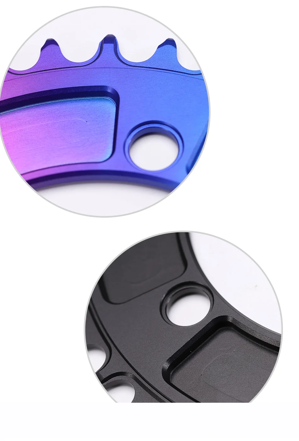 Colorful Closed Disc 104 BCD Round Mountain Bikes ChainWheel Chainrings Crankset 34T 36T 38T 40T 42T 44T 46T 48T