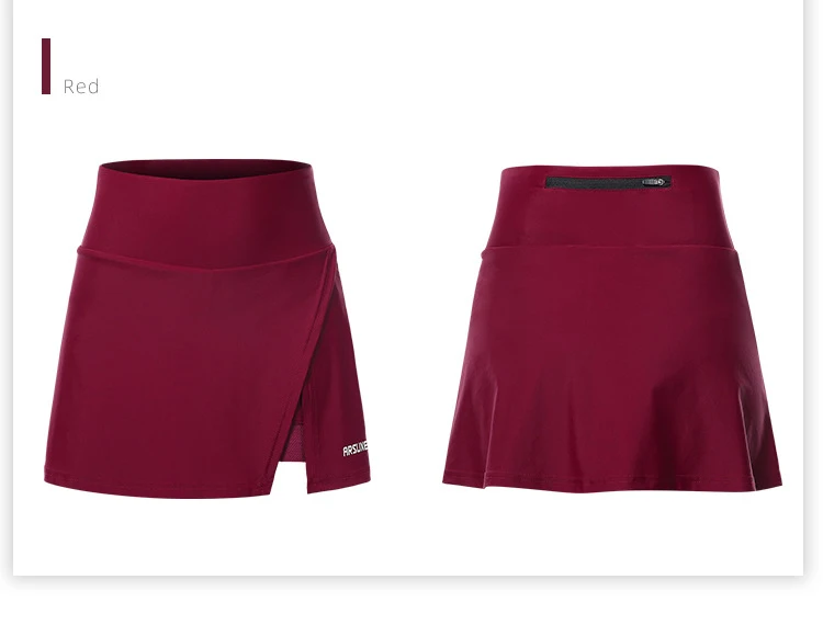 ARSUEXO Women Cycling Shorts 2-in-1 With 5D Silicone Cushion MTB Bike Shorts High Waist Bicycle Tights Breathable Sports Skirt