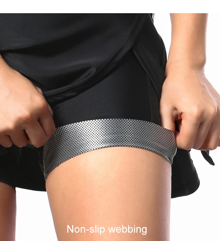 ARSUEXO Women Cycling Shorts 2-in-1 With 5D Silicone Cushion MTB Bike Shorts High Waist Bicycle Tights Breathable Sports Skirt