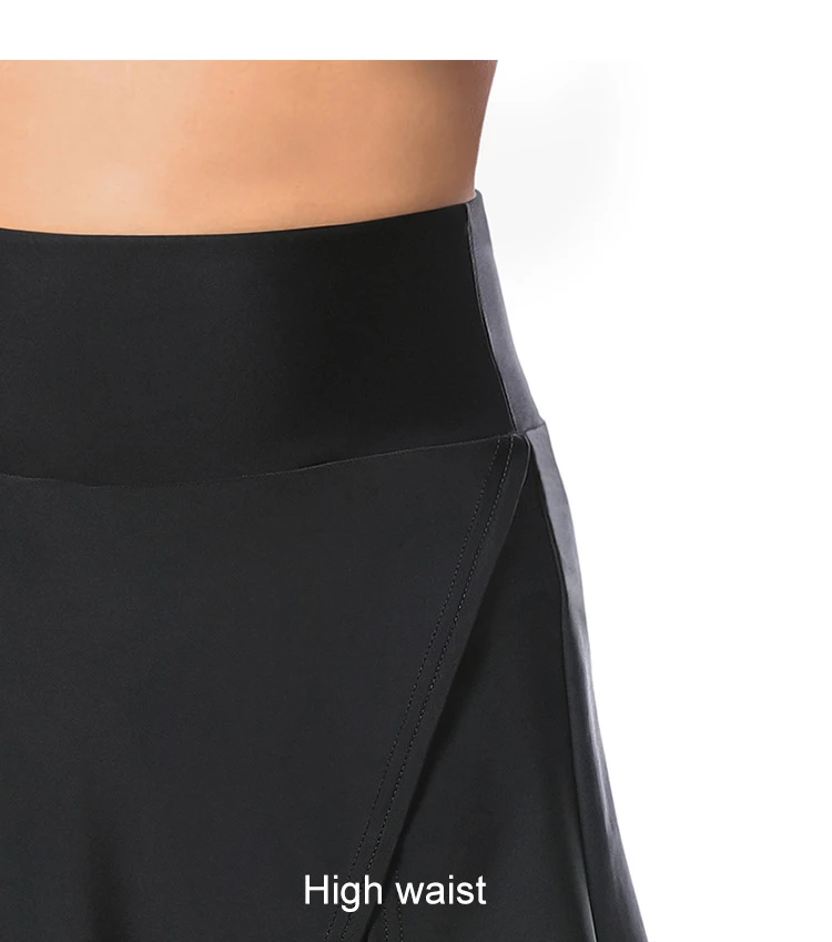 ARSUEXO Women Cycling Shorts 2-in-1 With 5D Silicone Cushion MTB Bike Shorts High Waist Bicycle Tights Breathable Sports Skirt