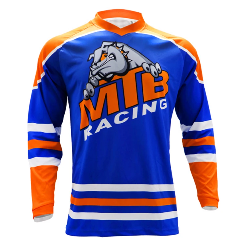 Summer MTB Road Outdoor Men's Long Sleeve Biker Shirts MTB Racing Professional quick-drying cycling jersey