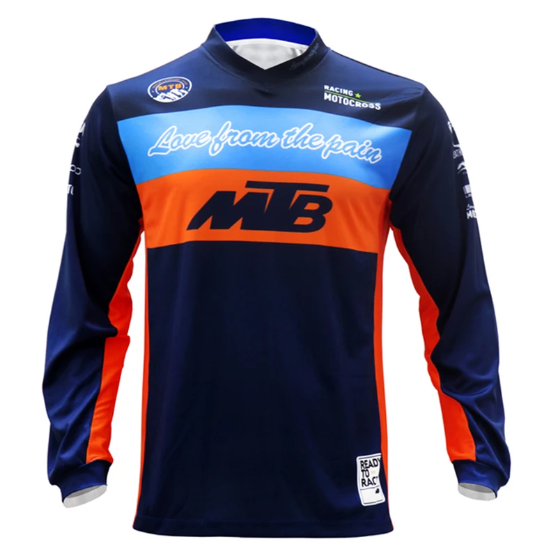 Summer MTB Road Outdoor Men's Long Sleeve Biker Shirts MTB Racing Professional quick-drying cycling jersey