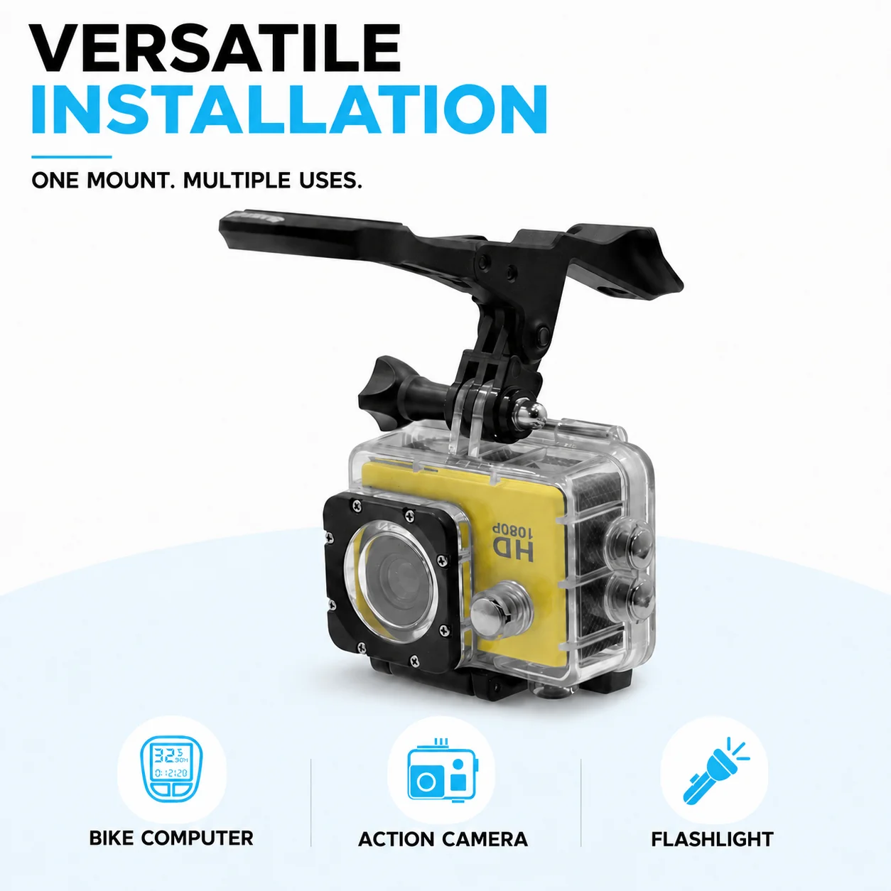 ULLICYC For Y1RS CCY1 Integrated Handlebar Computer Mount Compatible With Gopro/GPS/Garmin/Bryton/Wahoo Aluminum Alloy