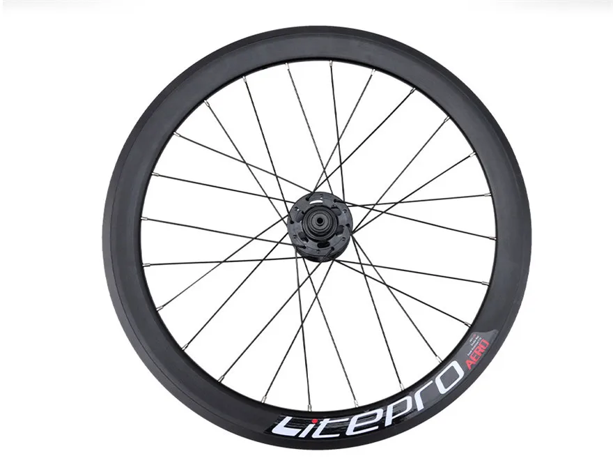 Litepro S42 AERO Folding Bike 20 Inch 406/451 V Disc Brake 11 Speed Wheelset 4 Sealed Bearing Alloy Wheels BMX Bicycle Rims