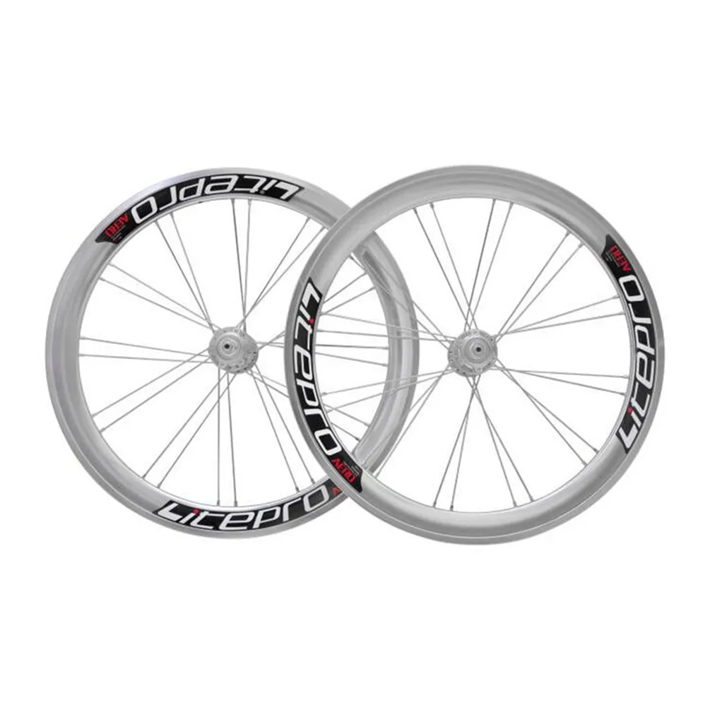 Litepro S42 AERO Folding Bike 20 Inch 406/451 V Disc Brake 11 Speed Wheelset 4 Sealed Bearing Alloy Wheels BMX Bicycle Rims