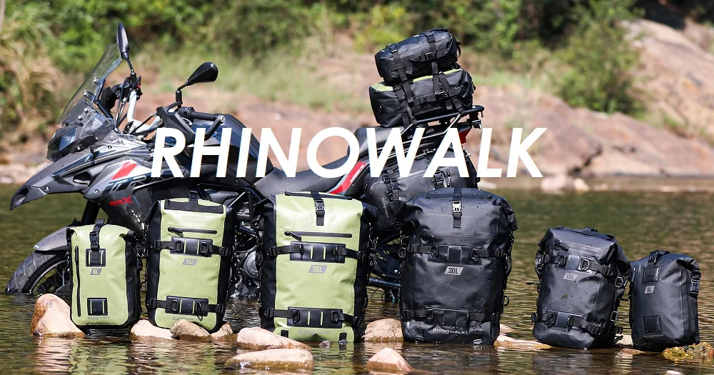 Rhinowalk Motorcycle Travel Bag Waterproof Motorbike Side Bag 30L Motor Saddle Pannier Bag Traveling Bags For Motor Bike