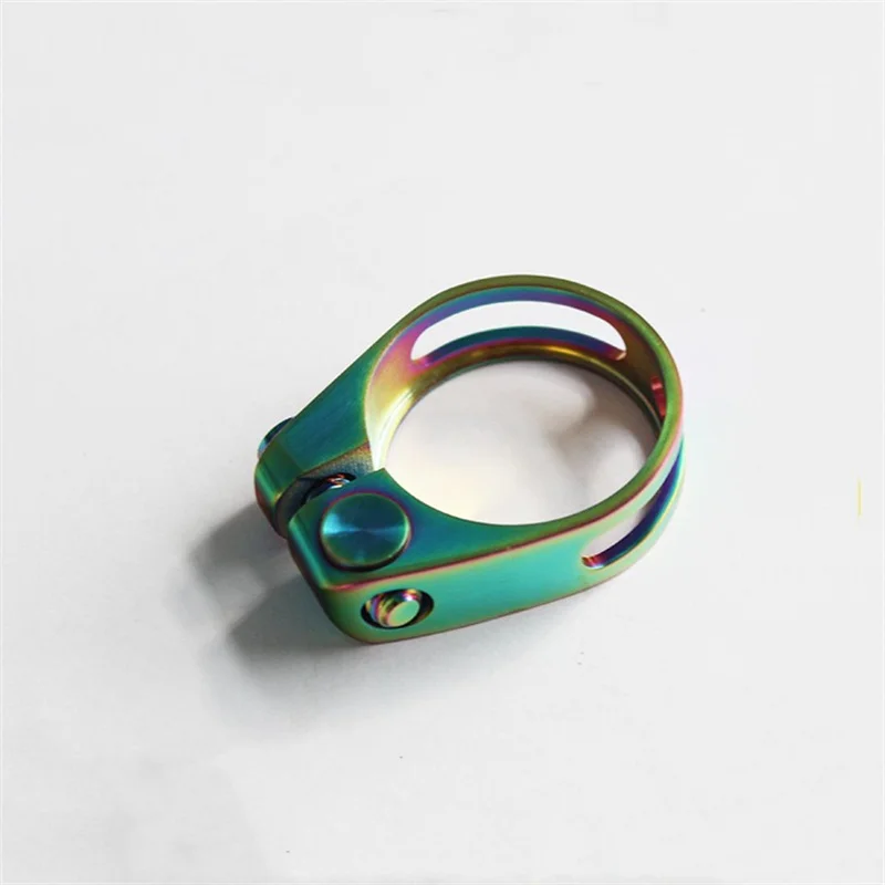 Bicycle seat clamp titanium 31.8/34.9mm ultra-light lock on seatpost clip