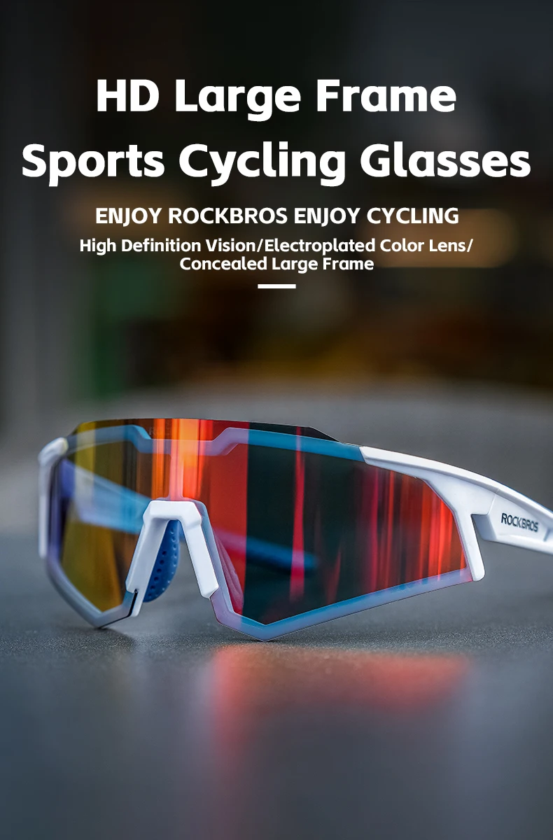 ROCKBROS Cycling Glasses Photochromic Bike Bicycle Glasses Polarized Men Sunglasses MTB Road Cycling Eyewear Protection Goggles