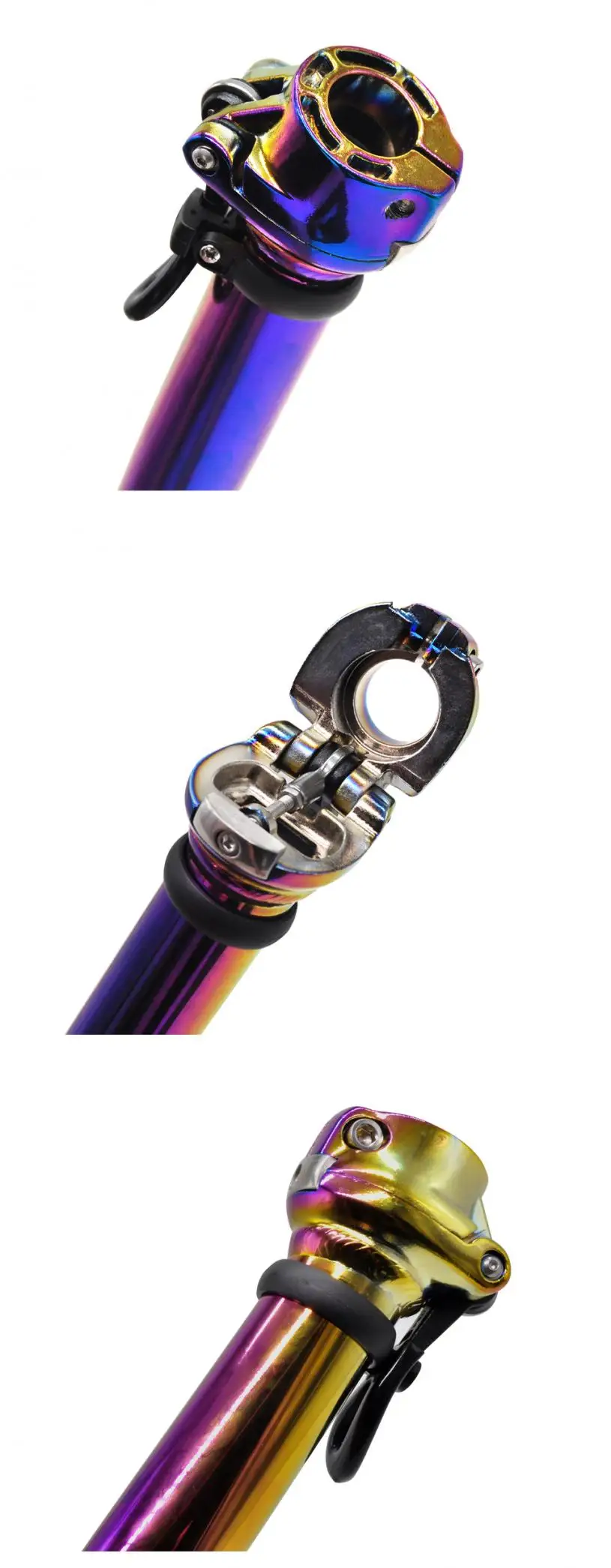 Litepro Bicycle Head Tube Aluminum Alloy 40CM Folding Bike Stem Fixed Handle Post Stand Pipe Quick Release 25.4MM