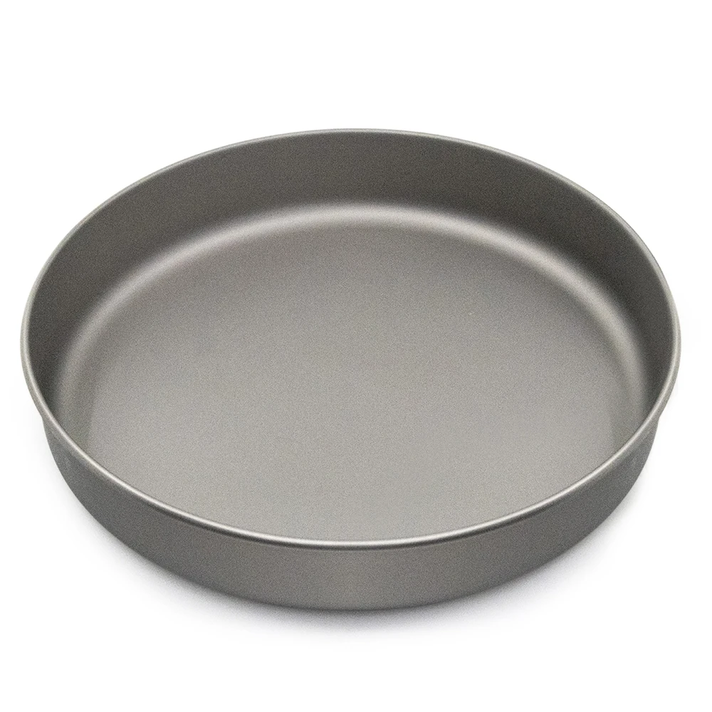 750ml/1000ml Ultralight Titanium Frypan Outdoor Camping Hiking Tableware Cookware Picnic Cooking Frying Pan 2023
