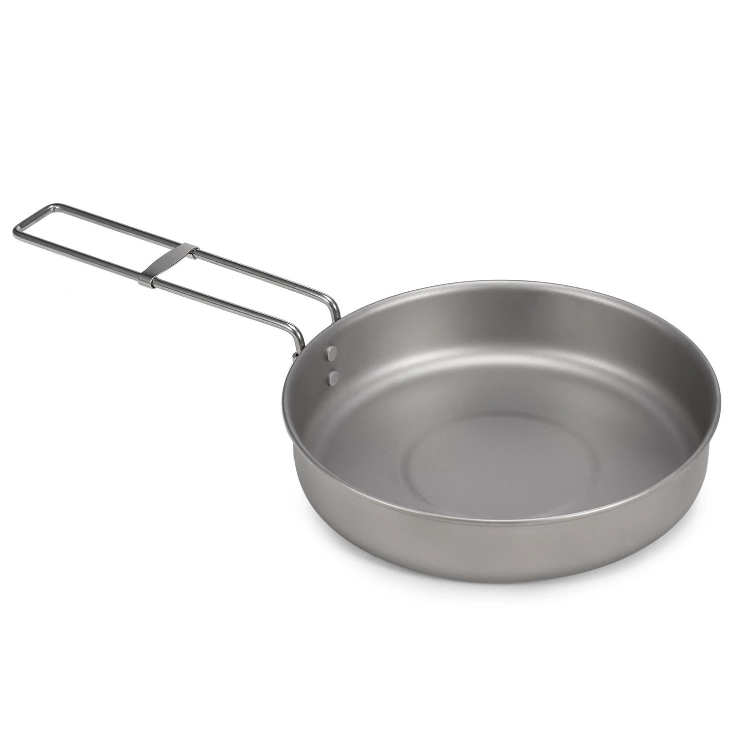 750ml/1000ml Ultralight Titanium Frypan Outdoor Camping Hiking Tableware Cookware Picnic Cooking Frying Pan 2023