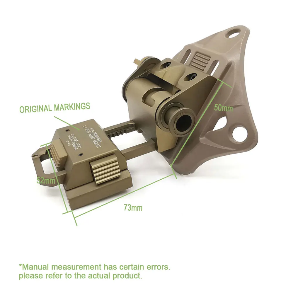SOTAC Tactical L4G19 Helmet Mount NVG Hunting Wea-pon Aluminum CNC Night Vision L4 G19 Helmet Accessories