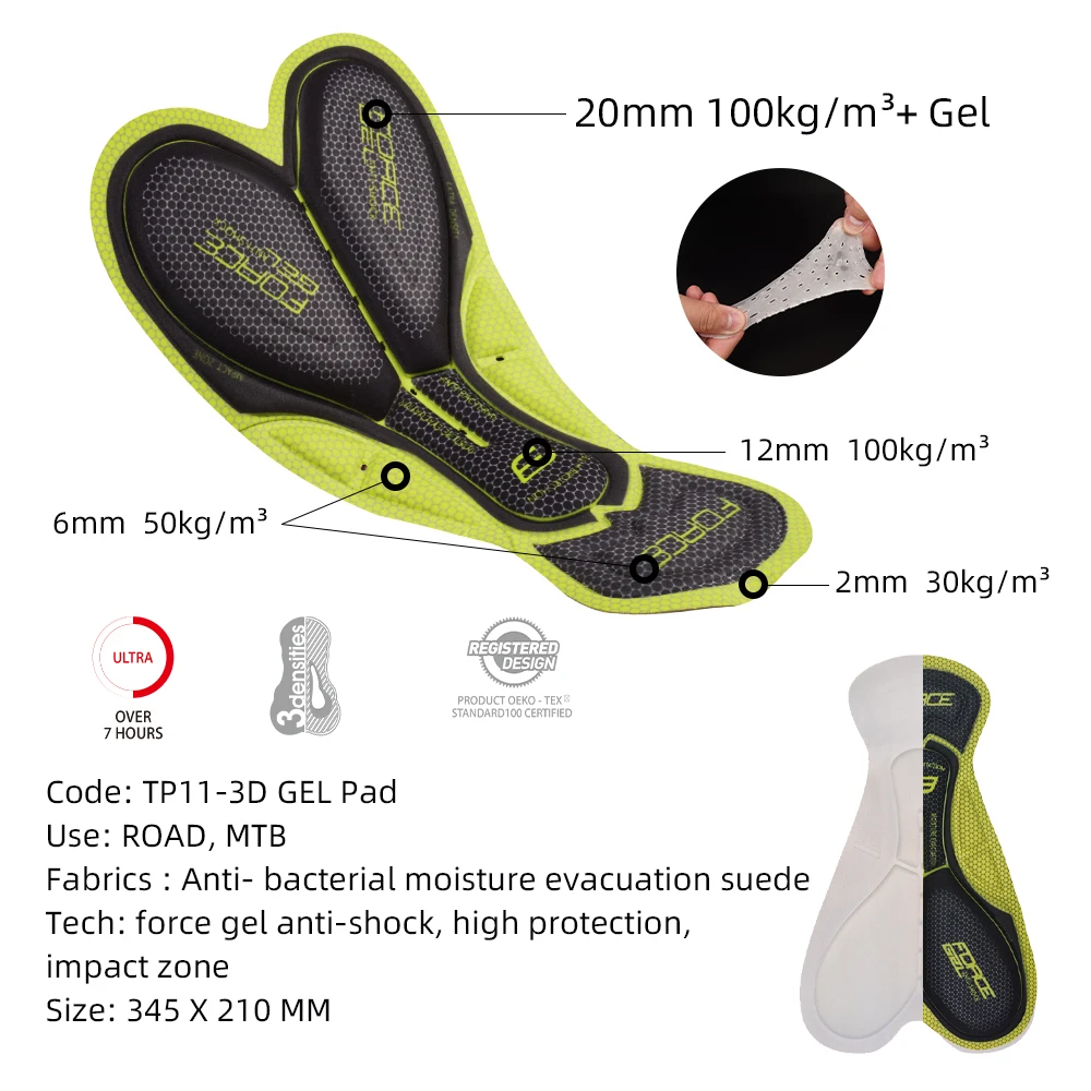 DAREVIE Cycling Bib Shorts 3D Gel Pad 6H Ride Men Cycling Shorts Downhill Pro Team Men Cycling Shorts Breathable 7CM Leg Gripper
