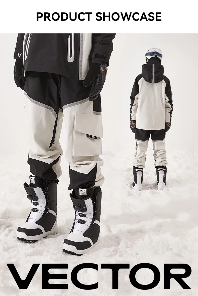 Winter Ski Pants Man Women Outdoor High Quality Windproof Waterproof Warm Snow Trousers Winter Ski Snowboarding Pants Splicing