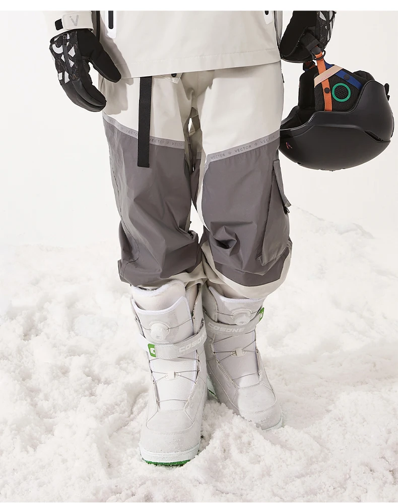 Winter Ski Pants Man Women Outdoor High Quality Windproof Waterproof Warm Snow Trousers Winter Ski Snowboarding Pants Splicing